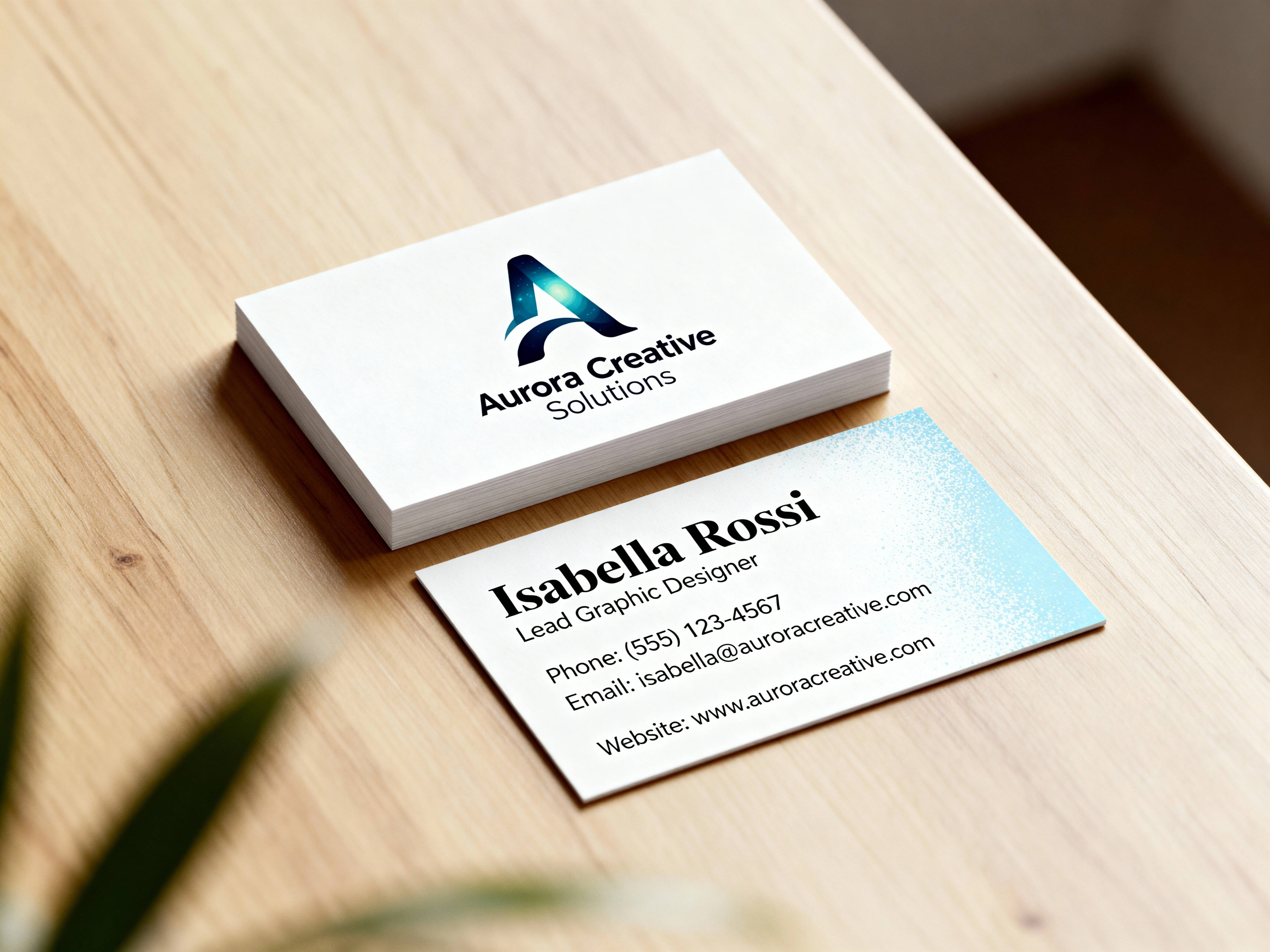 Aurora Creative Business Cards
